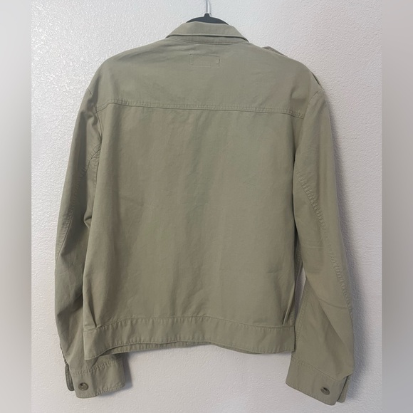 Polo by Ralph Lauren Khaki Button Down Utility Jacket 100% Cotton Size Medium - Picture 11 of 13